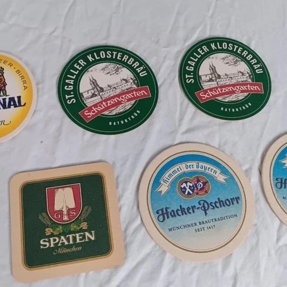 VTG International Beer Coaster Lot‎ of 20 - Amstel DAB Cardinal Beer Bar Decor